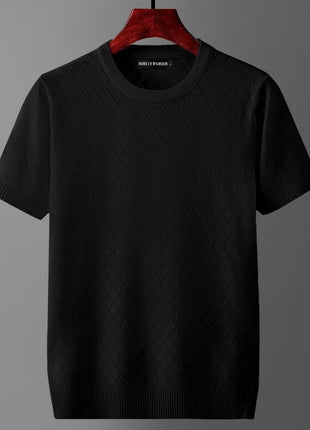 Thin Ice Silk Cut-out Top Short-sleeved T-shirt