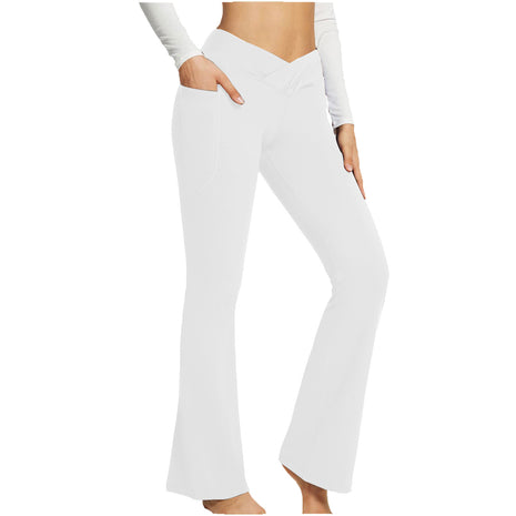 High Waist Slim Fit Wide Leg Yoga Pants