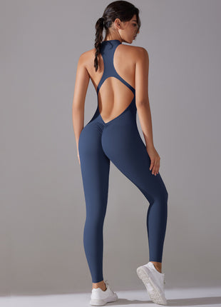 Solid Beauty-back Long Pants Yoga Fitness Running Dance Slim Bodysuit Women Sports Clothing