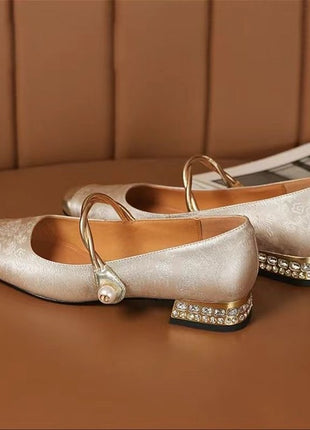 New Retro Easy Matching French Low-cut Heels