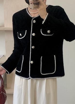 Mink Velvet Soft Glutinous Fashion Sweater for Autumn and Winter