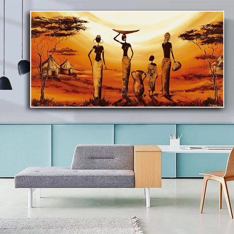 Abstract African Woman - 60x120 cm