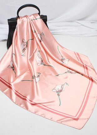 Digital Printed Square Silk Scarf