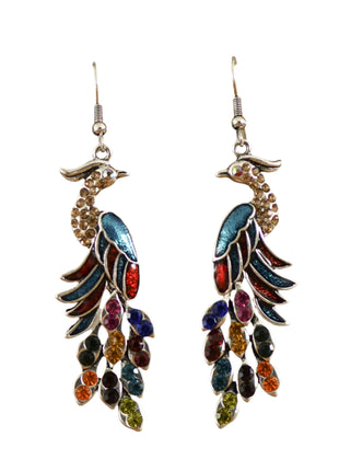 Retro Peacock Earrings