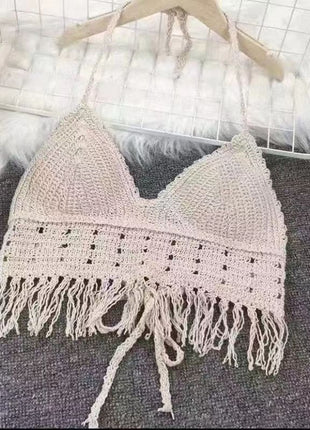 Beach Halter Knitted Small Tank Tube Top