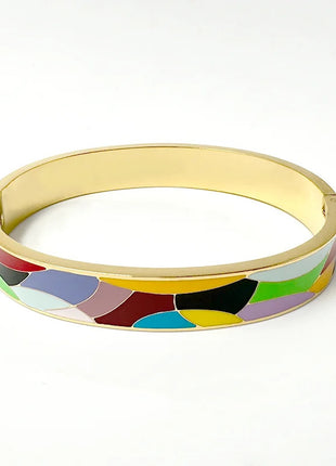 Stainless Steel and Enamel Bangles