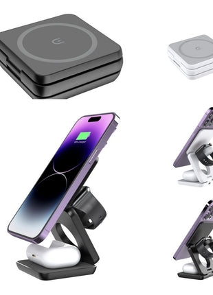 Folding Three-in-one Wireless Charger Portable Magnetic Suction