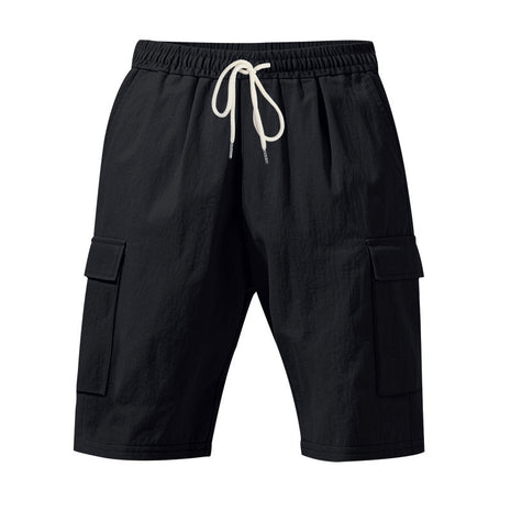 Men's Air-permeable Beachwear Linen Loose Multi-pocket Casual Shorts