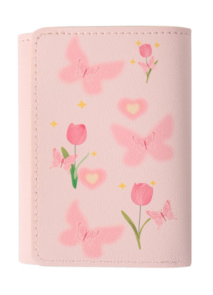 Leather Butterfly Tri-fold Wallet