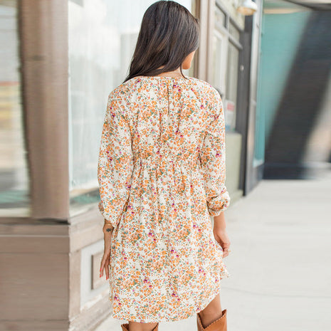 Vacation Style Flower Dress