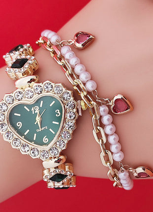 Diamond Heart Quartz Watch