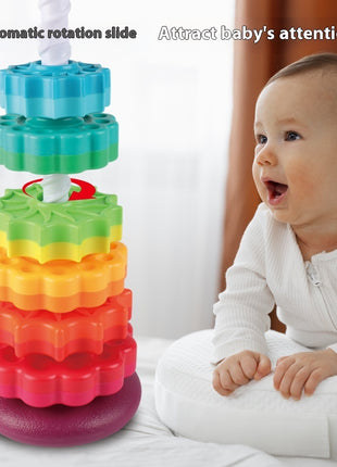Rotating Tower Toy Baby Early Education Intellectual Development Intelligence Ferrule