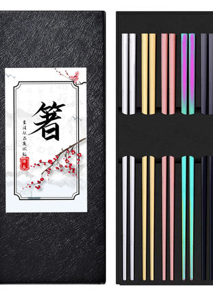 304 Stainless Steel Chopsticks Square Sets