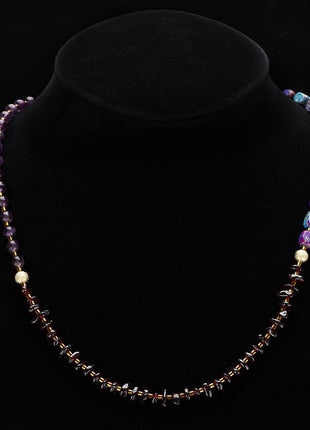 Amethyst Round Beads Stone Bracelet