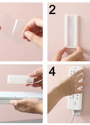 Self-Adhesive Wall Socket & Cable Organizer