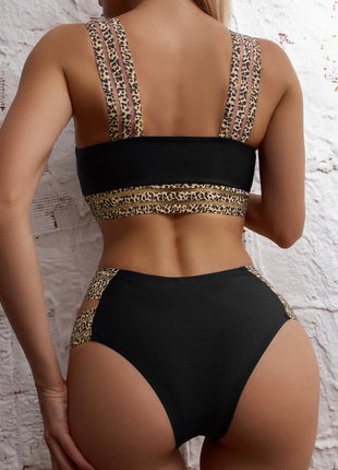 Women's Leopard Ribbon Bikini