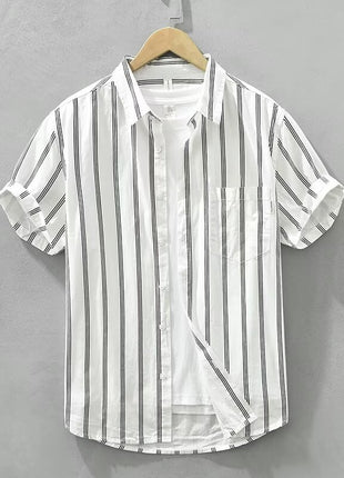 Summer Japanese Tie-dye Printed Short-sleeved Shirt