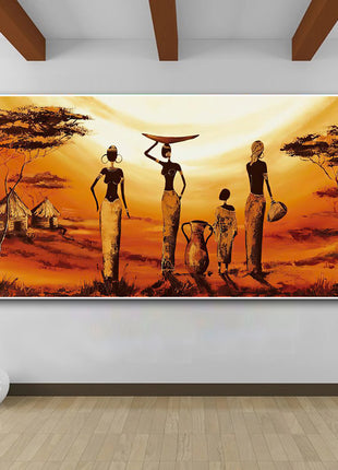 Abstract African Woman - 60x120 cm