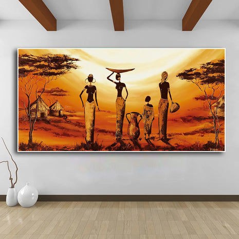 Abstract African Woman - 60x120 cm