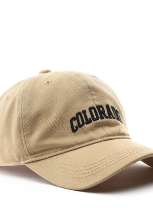 Japanese Fashionable Retro Letter Embroidery Cap