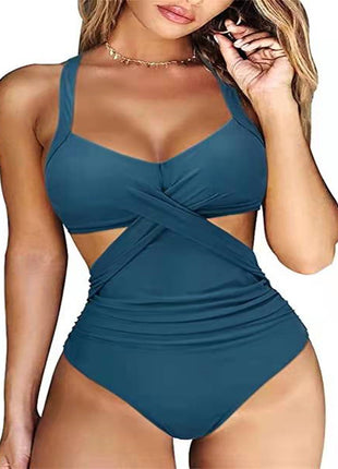 Cross Midriff Outfit Sexy Swimsuit