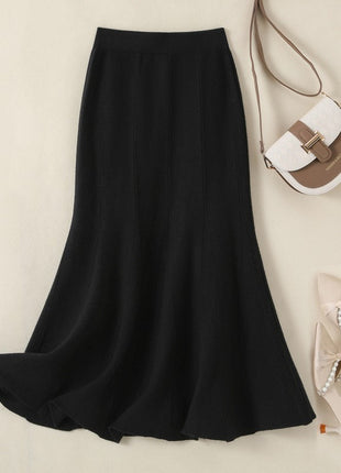 Fishtail Mid-length Autumn and Winter High Waist Skirt