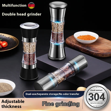 304 Double-headed Stainless Steel Adjustable grinding coarseness