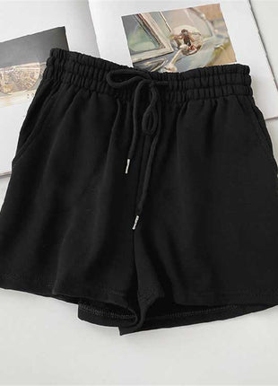 High Waist Loose Thin Versatile Wide Leg A-line Short