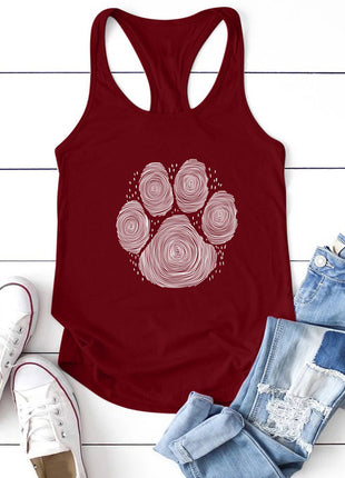Dog's Paw Cute Footprint Vest