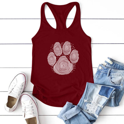 Dog's Paw Cute Footprint Vest