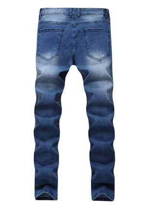 Elastic Slim-fitting Small Straight Jeans
