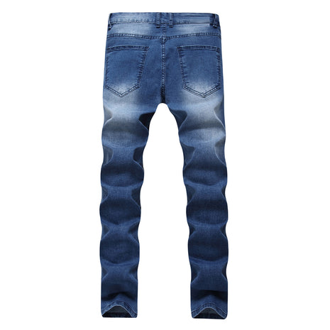 Elastic Slim-fitting Small Straight Jeans
