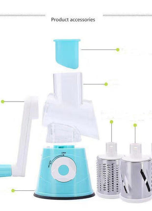 3-in-1 Round Mandoline Slicer