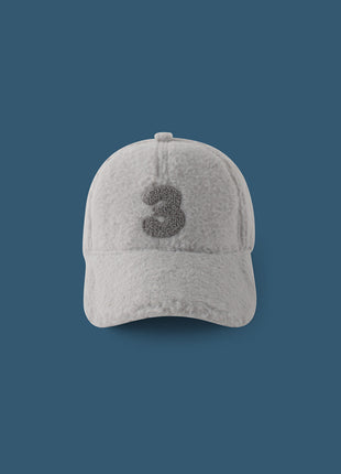 Numbers Lamb Wool Plush Hat
