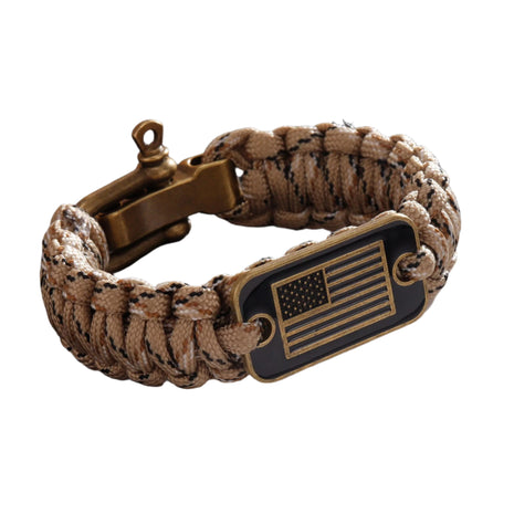 Zinc Alloy Paracord Bracelet