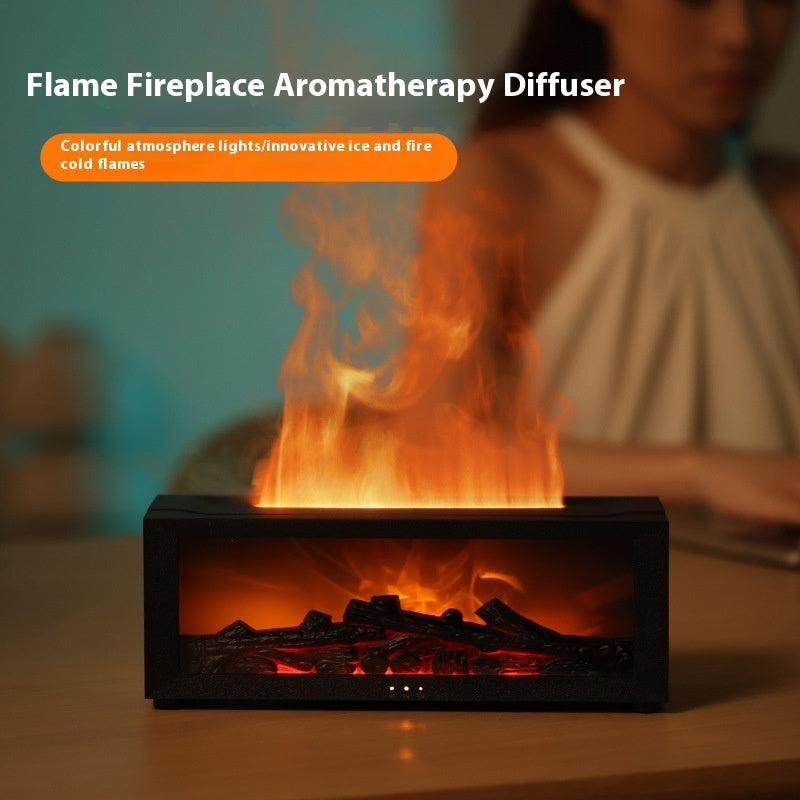 3D Flame Aromatherapy Oil Diffuser with Remote Control