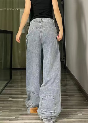 Straight Loose Wide-leg Bell-bottoms Jeans