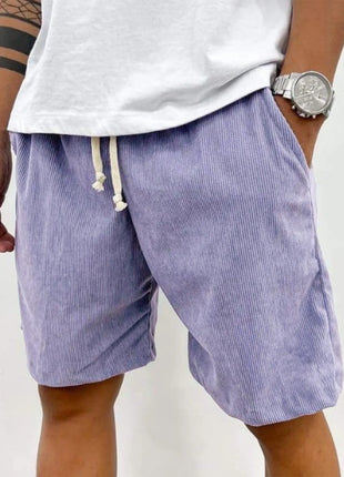 Lace-up Corduroy Casual Shorts