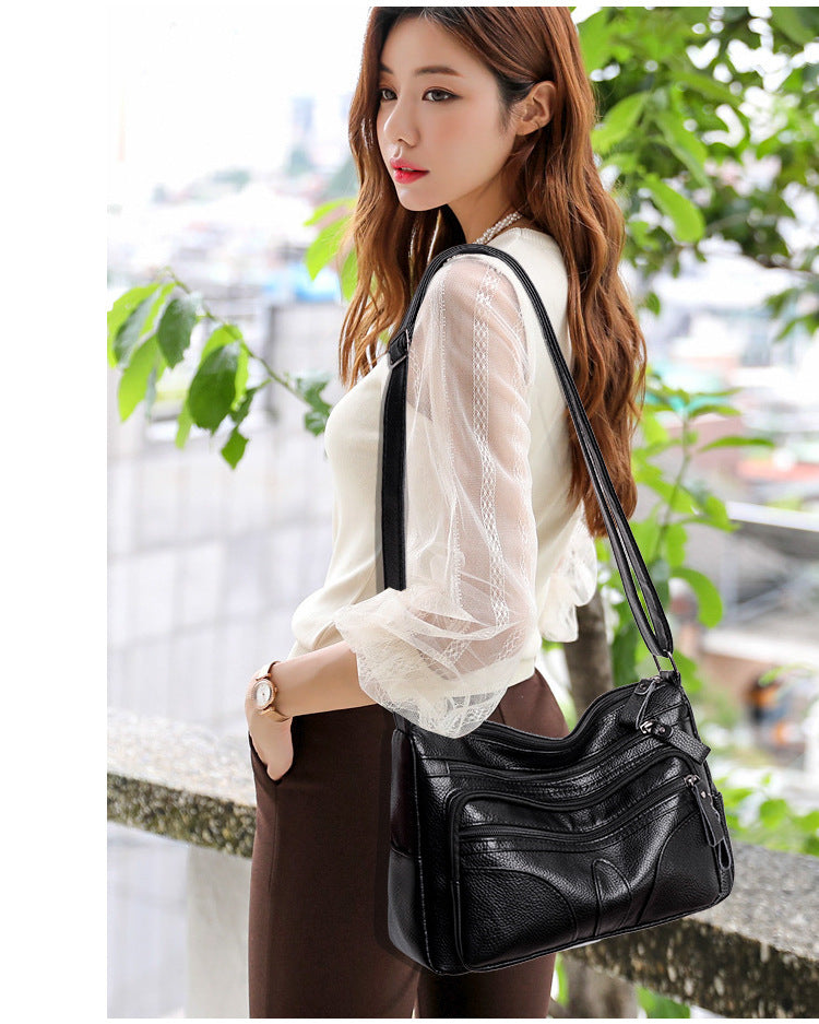 Large Capacity Pu Leather Shoulder Crossbody Bags