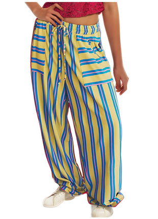 Drawstring High Waist Casual Belt Pocket Women