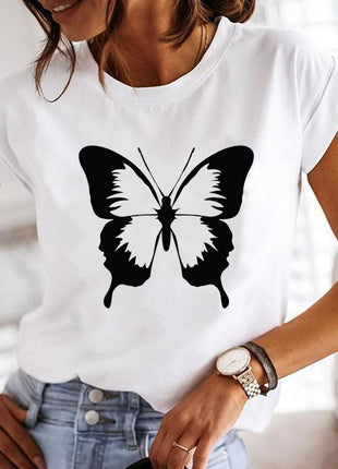 Crew Neck Casual Printed T-shirt