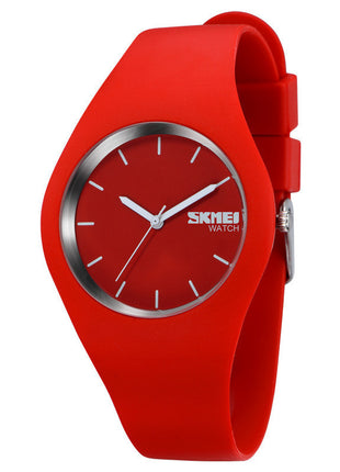 Simple Jelly Color Couple Waterproof Watch