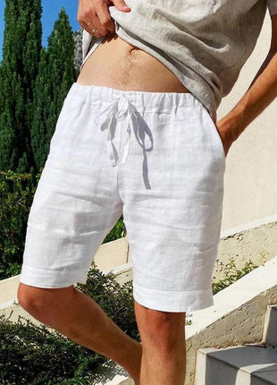 Casual Loose Cotton And Linen Shorts