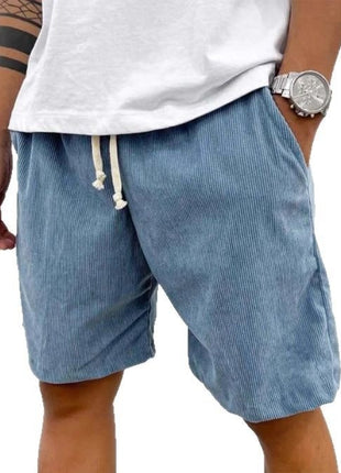 Lace-up Corduroy Casual Shorts