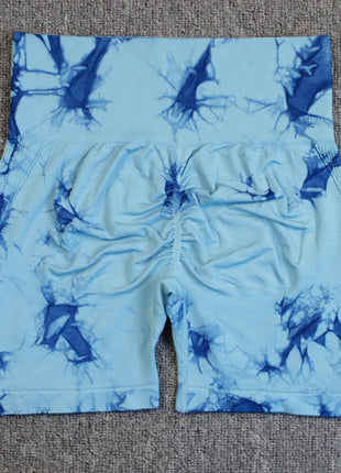 Tie-dye Quick-drying High-waisted Hip-lifting Short