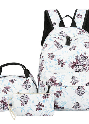 Casual Three-piece Large Capacity Student Schoolbag Japanese Style backpack