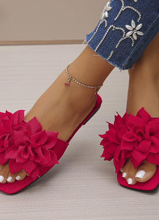 Flower Square Headed Flat