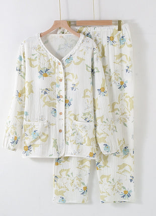 Collarless Cotton Pyjamas