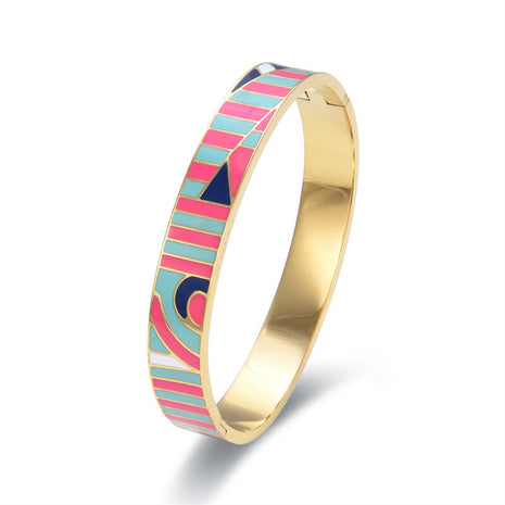 Stainless Steel and Enamel Bangles