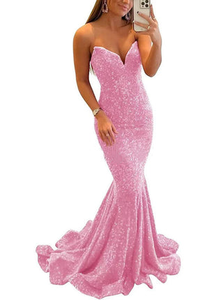 Sequin Formal Long Prom Party Gowns